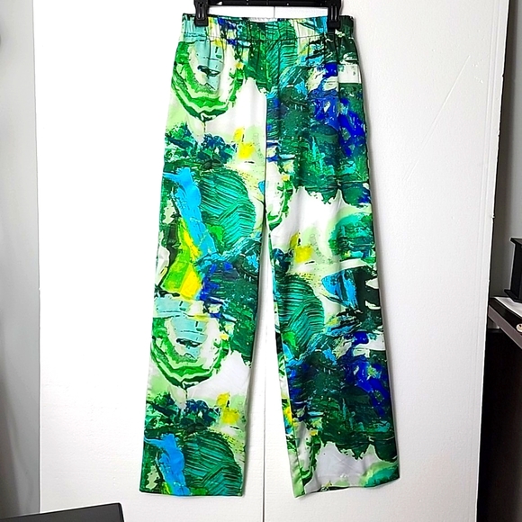 Naeem Khan Designer Wide Leg Pants Size S - Picture 1 of 6